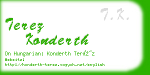 terez konderth business card